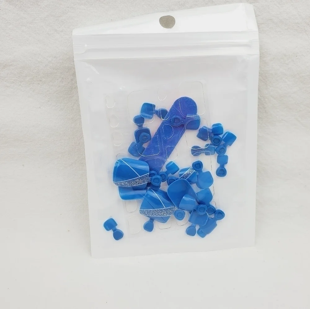 24 Pieces Fake Toe Press On Nails